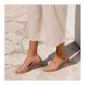 Nisolo Women's Huarache Sandal in Desert Rose, sz 9.5